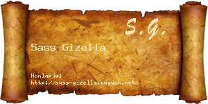 Sass Gizella névjegykártya